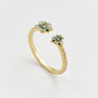 Gold Forget Me Not Flora Ring, thumbnail 1 of 7