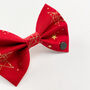 Red Christmas Star Dog Bow Tie, thumbnail 5 of 5