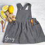 Personalized Matching Linen Aprons For Girls, thumbnail 4 of 12