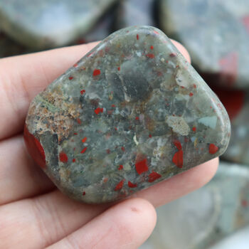 African Bloodstone Smoothstone Protection Crystal Gift, 5 of 11