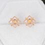 Vintage Style Opal Lace Stud Earrings, thumbnail 2 of 12