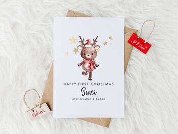 Personalised First Christmas Card, 2 of 7