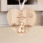 Personalised Mothers Day Gift – Love You To The Moon And Back Wooden Hanging Plaque, thumbnail 3 of 4
