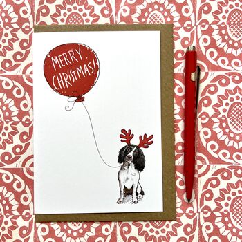 Springer Spaniel Christmas Card, 2 of 4
