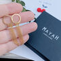 18ct Gold Vermeil Circle Studs With Ball Chain Fringe, thumbnail 1 of 5