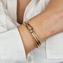 Gold Vermeil Tie The Knot Bridesmaid Gift Bangle, thumbnail 2 of 5