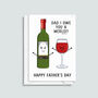 Funny Wine Father's Day Card, thumbnail 2 of 2