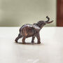 Miniature Bronze Elephant Sculpture 8th Anniversary, thumbnail 1 of 12
