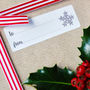 Robin And Snowflake Christmas Gift Labels, thumbnail 2 of 5