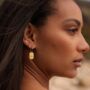 Ignis Creole 18k Gold Plate Hoop Earrings, thumbnail 1 of 4