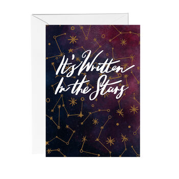 Written In The Stars Celestial Greeting Card, 4 of 6