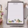 A5 Personalised Letter Writing Paper Dinosaurs, thumbnail 1 of 4