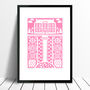 Manor Garden Screen Print Available In More Colours, thumbnail 1 of 7