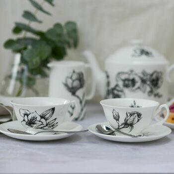 Rose And Jasmine Fine Bone China Tea Cup And Saucer, 2 of 6