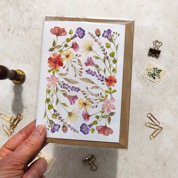 Delicate Floral Watercolours Note Cards And Envelopes, 4 of 7