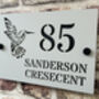 Personalised Hummingbird Design House Acrylic Number Sign, thumbnail 5 of 10