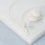 Blue Topaz Necklace, December Birthstone, thumbnail 4 of 8