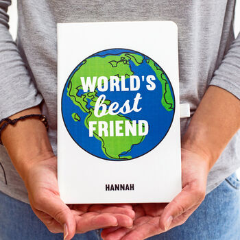 'World's Best Friend' Personalised Notebook, 2 of 7