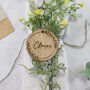 Personalised Round Wooden Place Name Setting, thumbnail 7 of 7