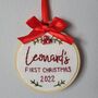 Personalised Hanging Embroidered Decoration, thumbnail 1 of 6