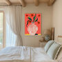 Botanical Still Life Vase Flower Art Print, thumbnail 2 of 3