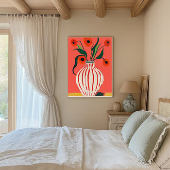 Botanical Still Life Vase Flower Art Print, 2 of 3