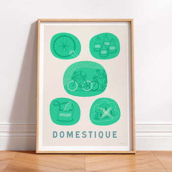 Cycling Terms Art, Retro Cycling Terminology Posters, Set Of Two Prints, 6 of 7