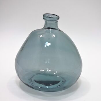 Recycled Glass Vase | 23cm Blown Glass | Eight Colours, 10 of 12