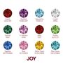 Silver Plated Modern Initial Birthstone Disc Necklace, thumbnail 4 of 6