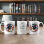 Personalised Black Labrador Floral Summer Dog Wreath Gift Keepsake Mug, thumbnail 2 of 2