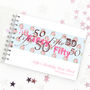 Personalised 50th Birthday Guest Book, thumbnail 3 of 10