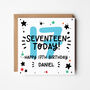 Ages 10 To 18 Blue Birthday Card, thumbnail 7 of 9