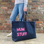 Oversized Tote Bag. Mum Stuff. Extra Large Bag, thumbnail 3 of 5