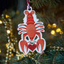 Novelty Lobster Christmas Tree Decoration, thumbnail 1 of 2