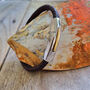 Mens Leather Bracelet With Gold And Silver Clasp, thumbnail 1 of 7