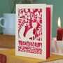 Personalised Papercut Fox Birthday Card, thumbnail 7 of 8