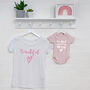 'Beautiful' Mother And Daughter Matching T Shirt Set, thumbnail 6 of 7
