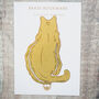 Cat Brass Bookmark, thumbnail 5 of 8