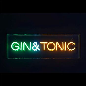 Gin And Tonic Neon Light Box, 2 of 2