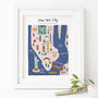 Personalised New York City Map Print, thumbnail 1 of 6