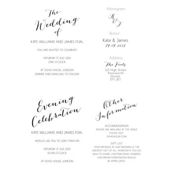 Calligraphy Wedding Invitation Stamp, 7 of 7
