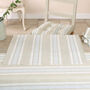 Set Of Four Millstone Blue Striped Cotton Placemats, thumbnail 3 of 7
