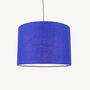 Linen Royal Blue Lampshade, thumbnail 2 of 8