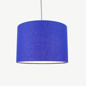 Linen Royal Blue Lampshade, 2 of 8