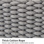 Pack Of Three Woven Cotton Rope Organizer Storage, thumbnail 4 of 4