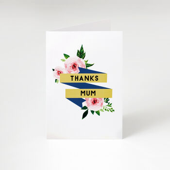 Personalised Floral Thank You Card, 2 of 4