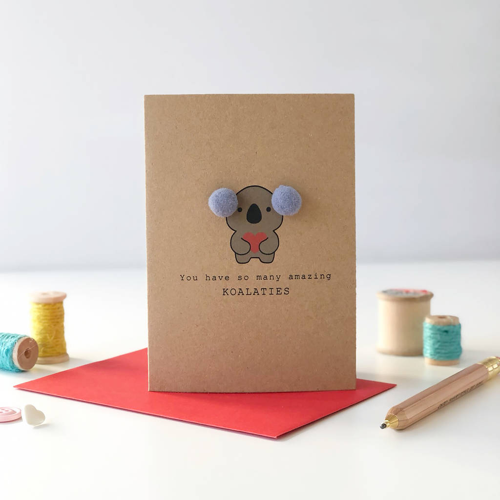 koala love card by miss shelly designs | notonthehighstreet.com