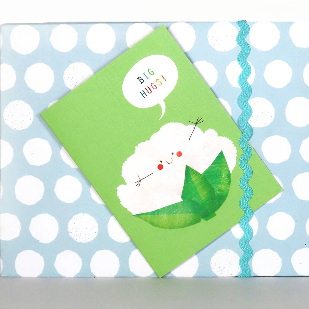 Mini Cauliflower Greetings Card By Kali Stileman Publishing