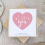Rose Gold Earrings – I Love You, thumbnail 1 of 3