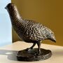 Bronze Partridge Sculpture, 8th Anniversary Gift, thumbnail 6 of 9